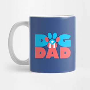 Puerto Rico Dog Dad Flag Pet Paw Boricua Mug